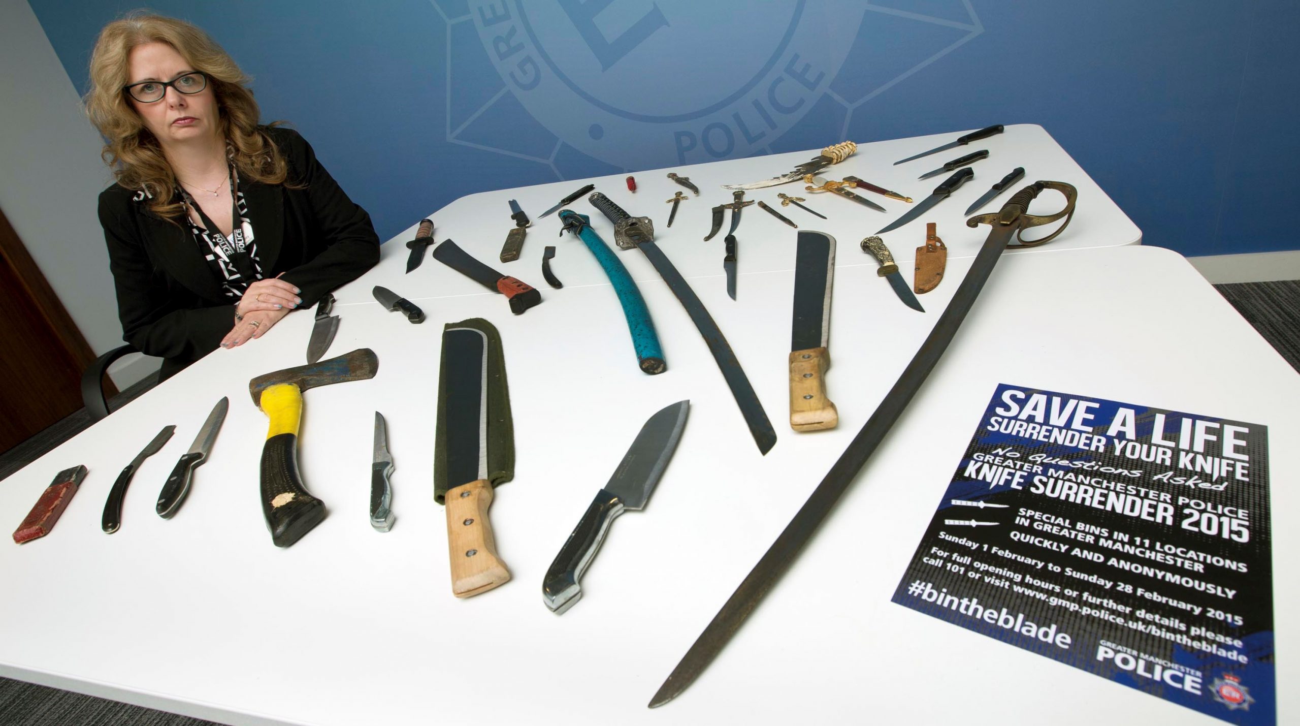 Cuthroats and kitchen knives GMP rid Manchester of 1,500 blades in ONE