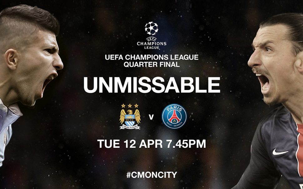 GIVEAWAY: Tickets for Man City v Paris St Germain in Champions League