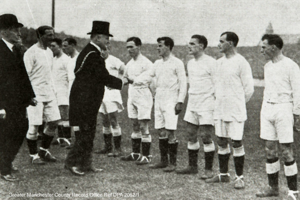 Lord Mayor of Manchester opening Maine Road Football Ground, 1923