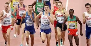 Jake Wightman competing in the 1500m at the IAAF World Championships in Doha last October