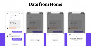 The steps of Hinge's virtual dating procedure during coronavirus