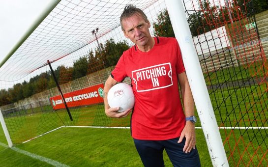 stuart pearce stood in a goalmouth