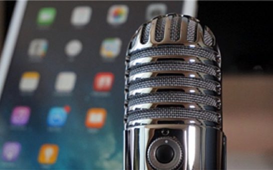 a podcast microphone