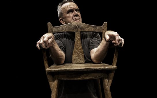 Man stuck in chair