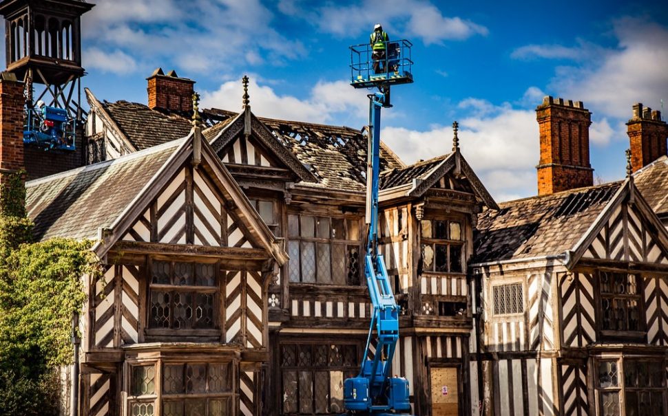 A photograph of Wythenshawe Hall, one of Manchester's heritage sites