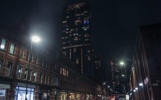 Deansgate at night