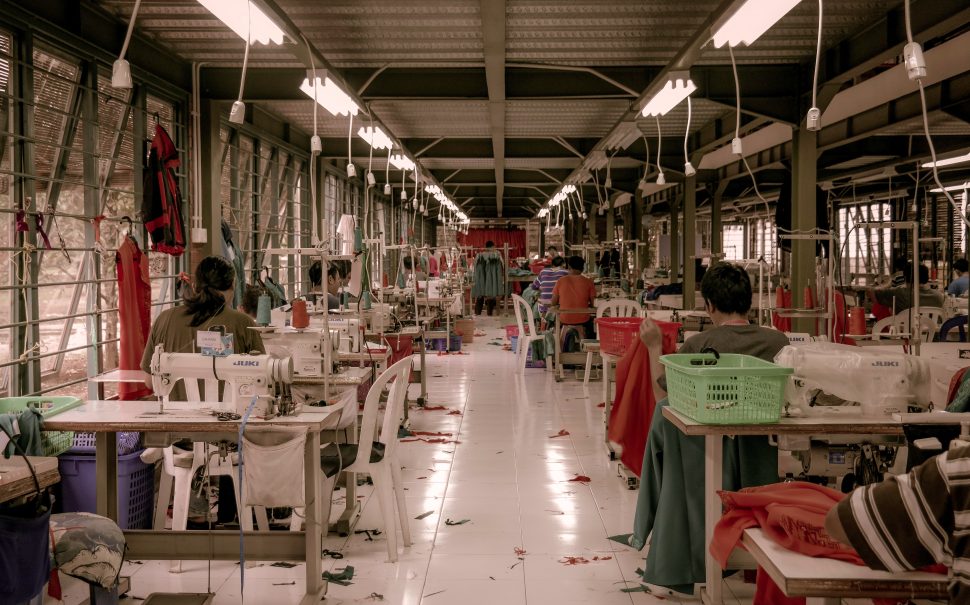 Image of a clothes factory