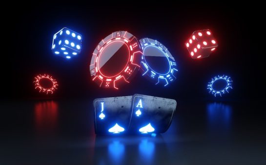 neon blackjack cards