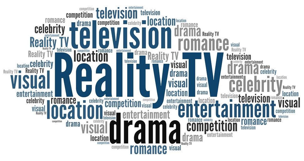 reality tv bubble with words related to it