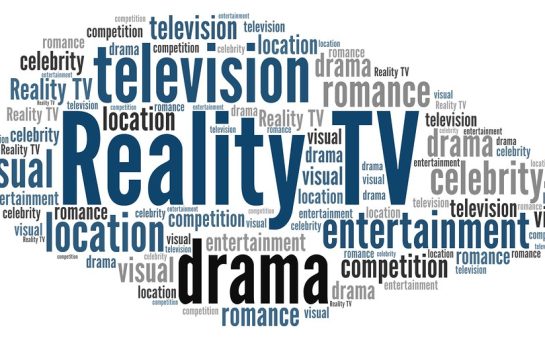 reality tv bubble with words related to it