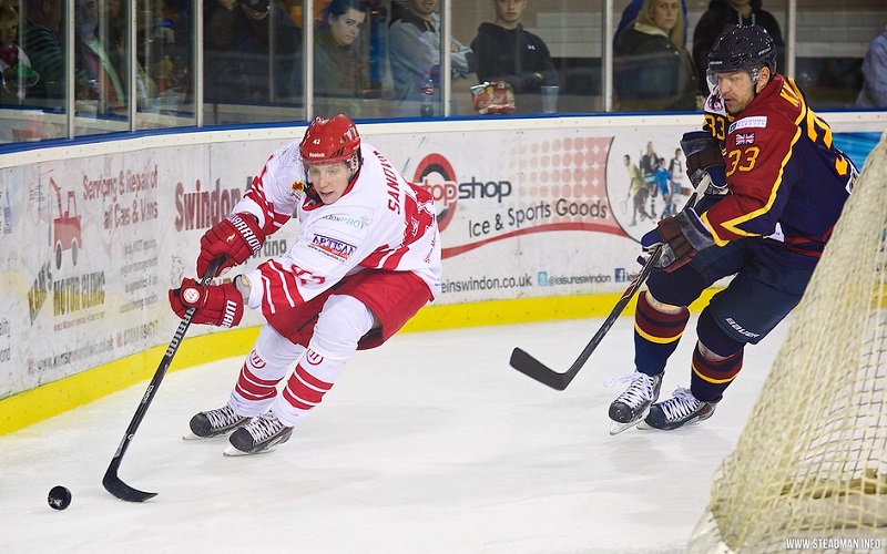 ice hockey players in action