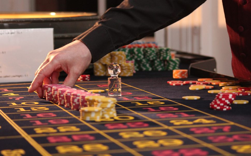 A gambling table