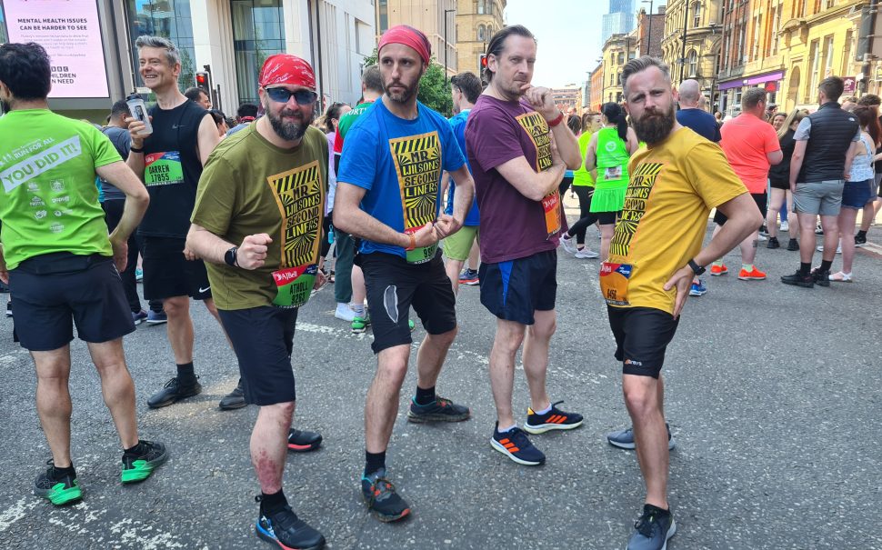 The band at the start line