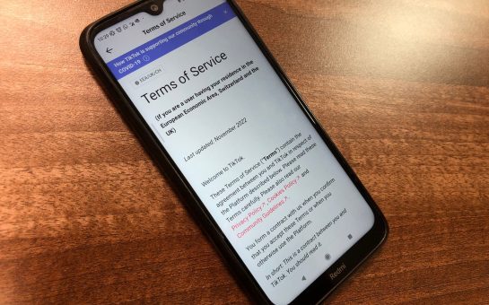 TikTok's terms of service