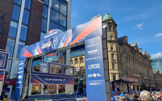 Stage 1 of the Tour of Britain finished on Deansgate.