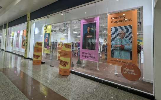 Outside photo of Charity Super.Mkt Salford pop up