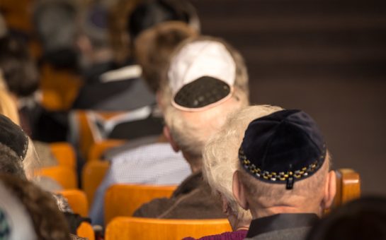 Jewish man wearing a Kippa