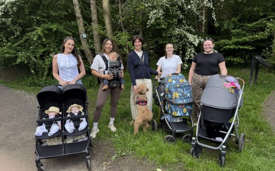 New mums at the walking mums club