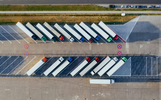 Parked trucks (Credit: Free to use from Unsplash)