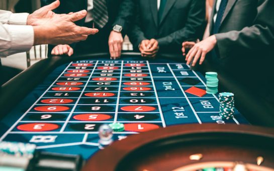 Stock image of a casino table