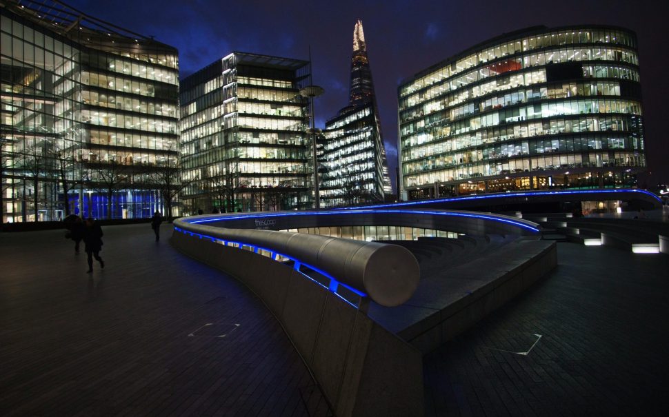 Buldings in the dark