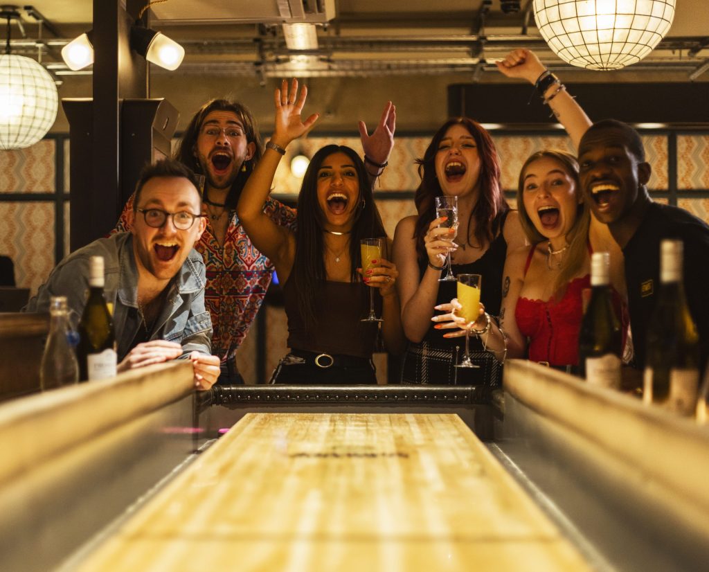 Group of sober friends hanging out.