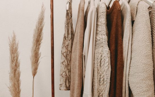 Clothes on a rack